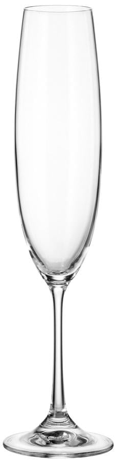 Набір келихів для шампанського Bohemia Milvus Barbara 250 мл 6 пр. (1SD22/00000/250)