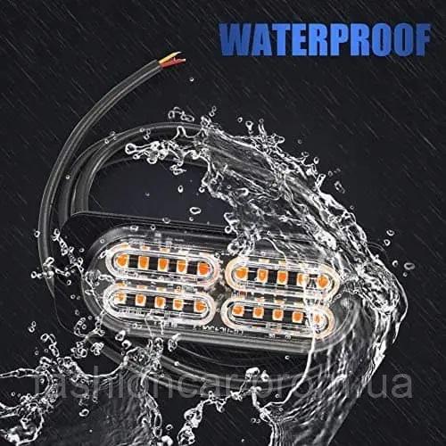Стробоскоп 20 LED 12-24V 12 режимів Жовтий (4275) - фото 9 Стробоскоп 20 LED 12-24V 12 режимів Жовтий (4275) - фото 9