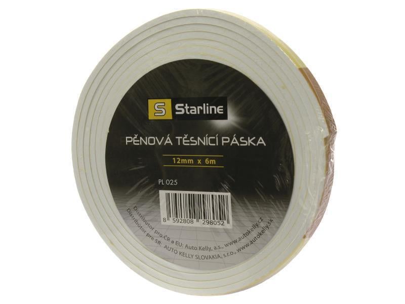 Лента клейкая монтажная двусторонняя STARLINE S PL 025 6 м x 12x2 мм вспененный полиэтилен Белый (23676272)