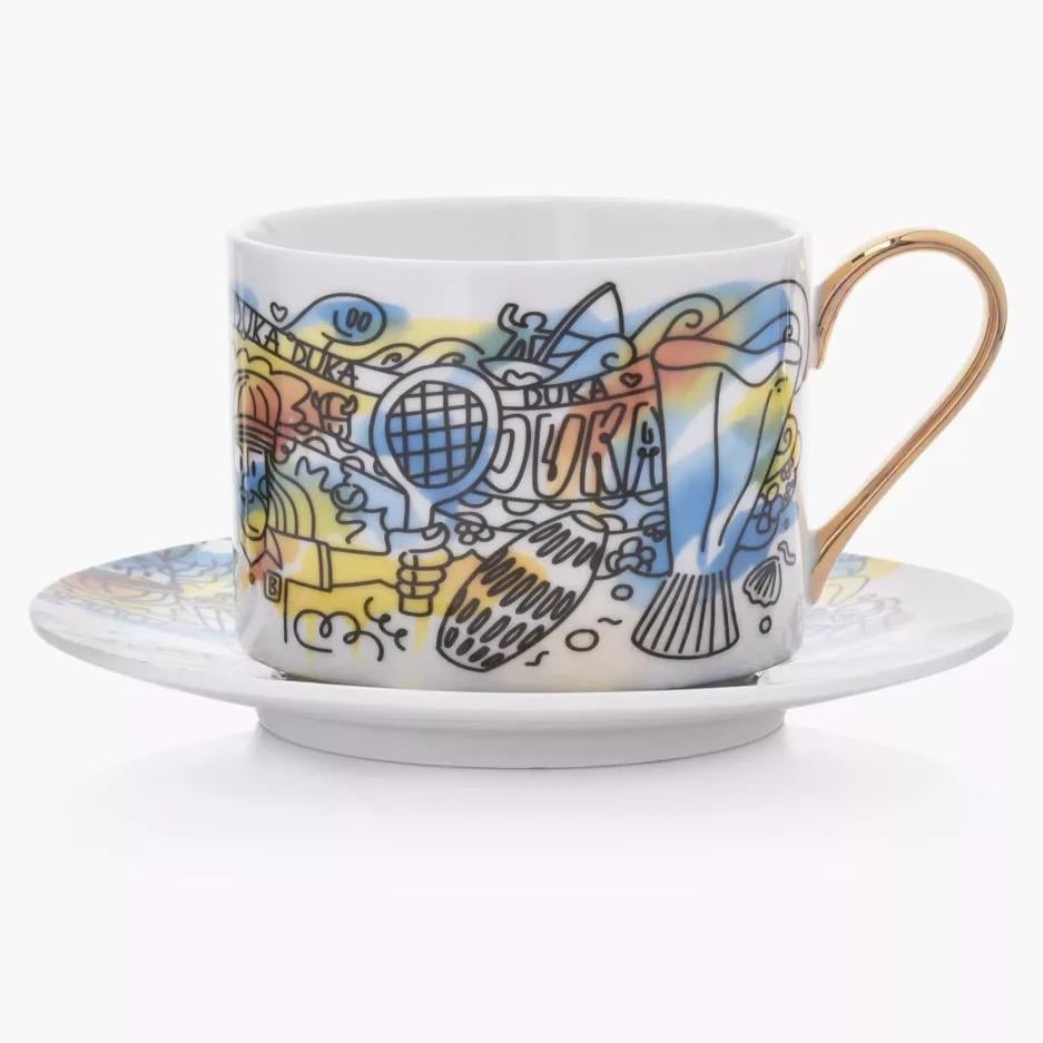 Чашка с блюдцем DUKA STREET ART ATTERBORGA 320 мл принт (2220473)