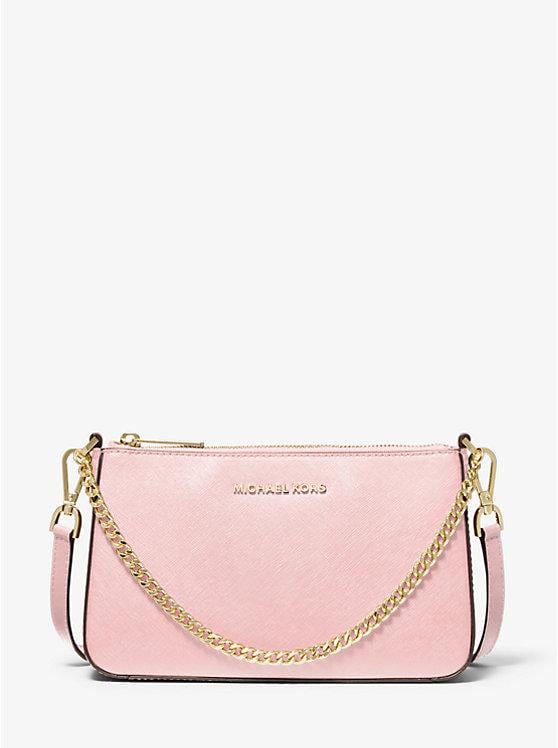 Женская сумка кросс-боди Michael Kors Medium Saffiano Leath Розовый (193599709307)