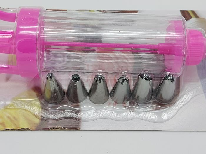 Кондитерский шприц с насадками для крема 6 шт. L 21 см (1451490492) - фото 4 Кондитерский шприц с насадками для крема 6 шт. L 21 см (1451490492) - фото 4