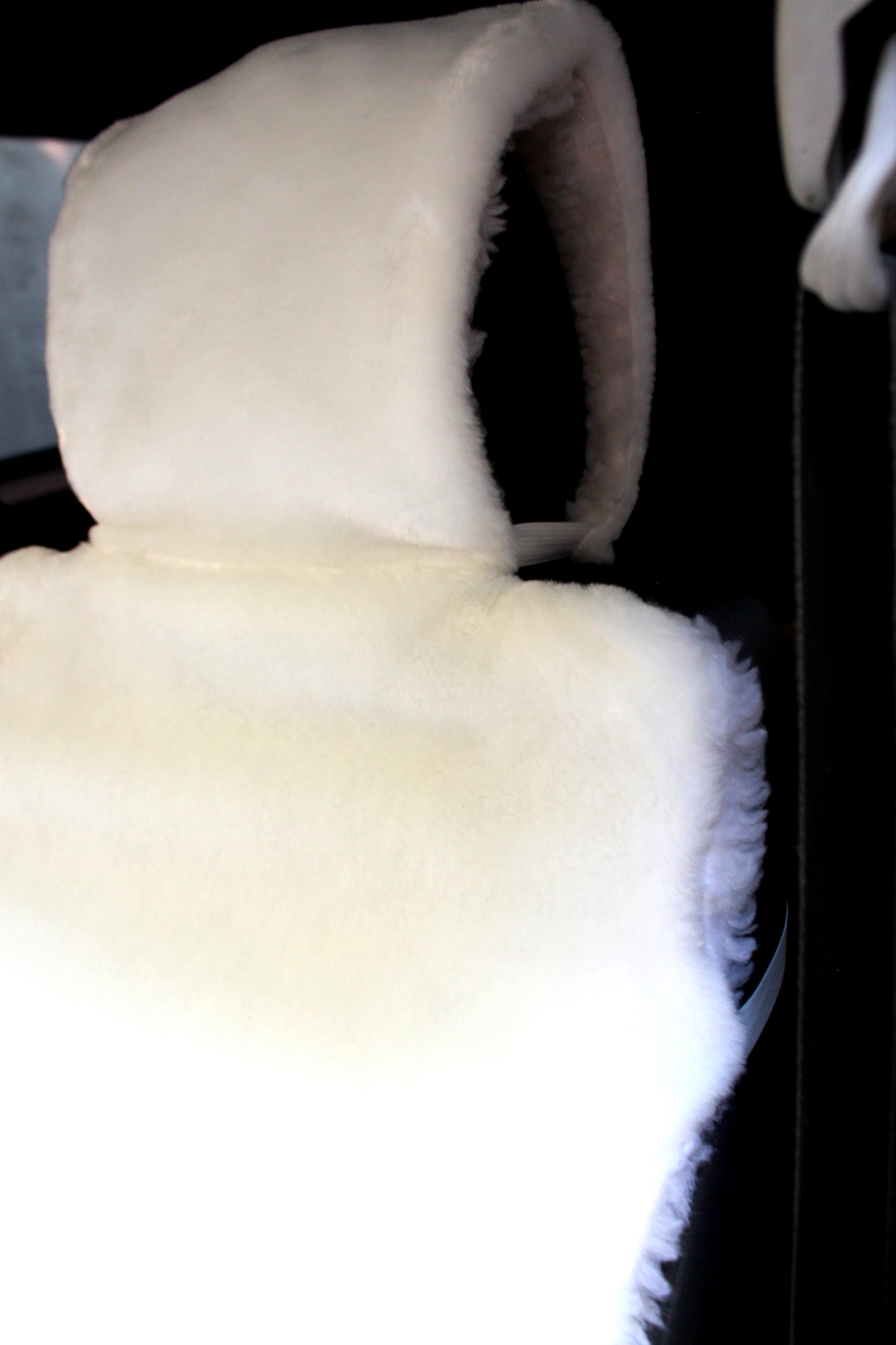 Накидка на сиденье автомобиля из овчины Sheepskin эко-шерсть 2 шт. 50 см Белый (419) - фото 3 Накидка на сиденье автомобиля из овчины Sheepskin эко-шерсть 2 шт. 50 см Белый (419) - фото 3