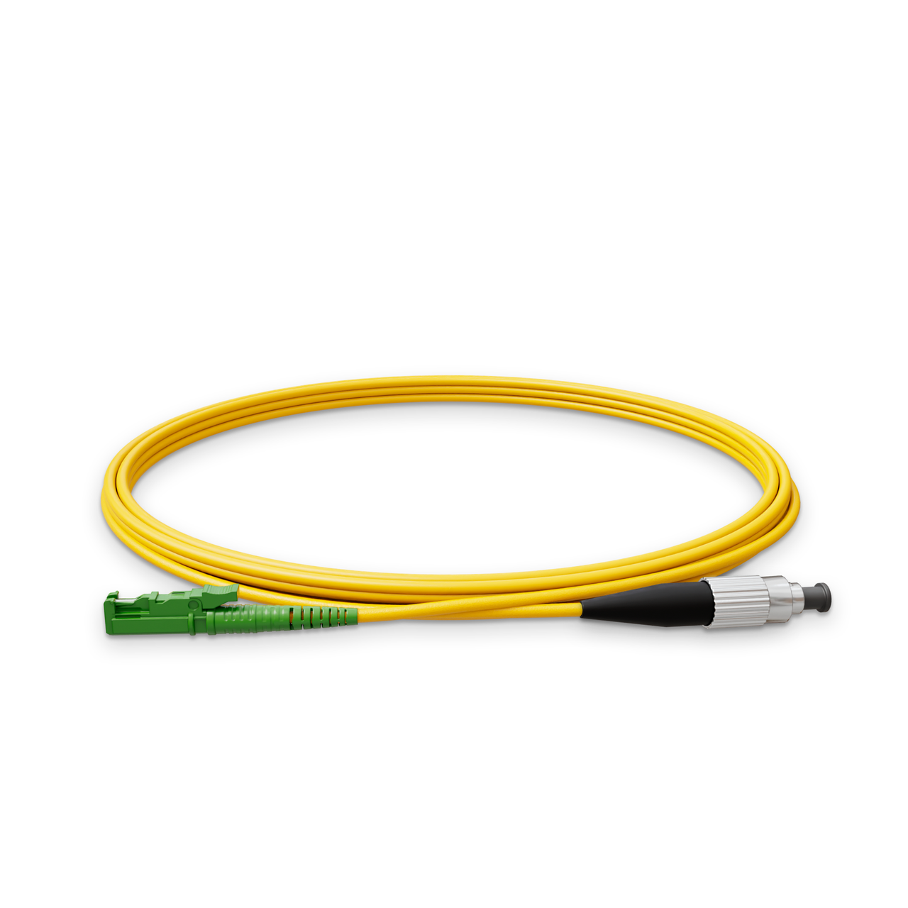 Патч-корд оптический NanoConnect E2000/APC-FC/UPC LSZH Singlemode G.657.А2 SM Flex Simplex 2 мм 3 м Желтый (2394758144)