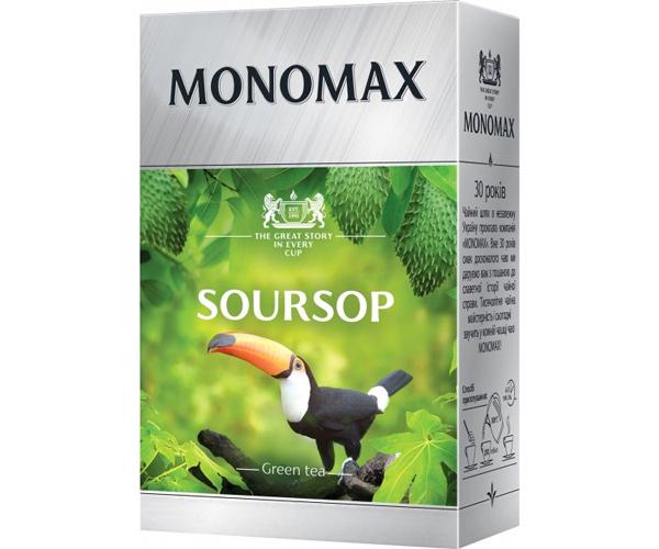 Чай Мономах Soursop китайський зелений зі шматочками та ароматом саусепу 90 г (141)