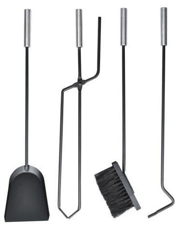 Набор каминных аксессуаров из стали 5в1 Серый - фото 10 Набор каминных аксессуаров из стали 5в1 Серый - фото 10