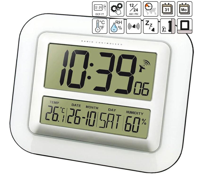 Годинник настінний Technoline WS8006 Silver (DAS301789) - фото 4 Годинник настінний Technoline WS8006 Silver (DAS301789) - фото 4