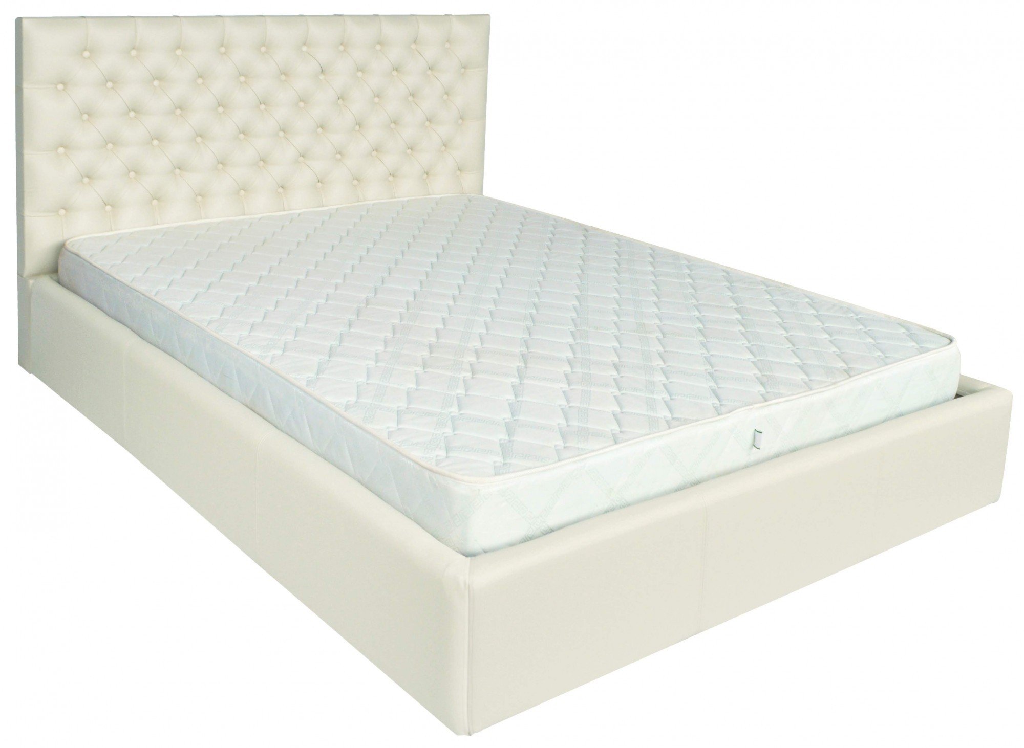 Кровать с подъемным механизмом двуспальная Cambridge Comfort Флай 2200 A1 180х200 см Белый