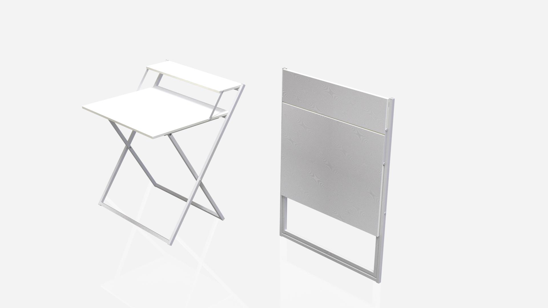 Стіл-трансформер Ferrum-decor Компакт 4 метал/ДСП 16 мм 750x790x720 мм Білий/Білий (FRD-104697) - фото 3 Стіл-трансформер Ferrum-decor Компакт 4 метал/ДСП 16 мм 750x790x720 мм Білий/Білий (FRD-104697) - фото 3