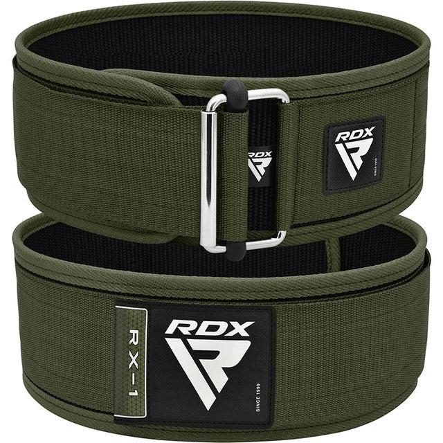 Пояс для важкої атлетики RDX RX1 Weight Lifting Belt S Army Green (WBS-RX1AG-S) - фото 2