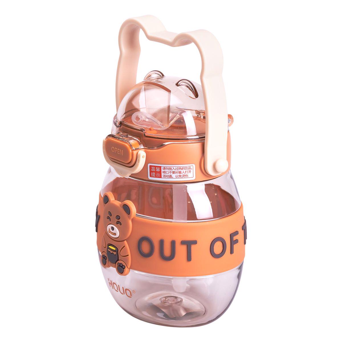 Пляшка для води дитяча з трубочкою з ручкою та ремінцем 580 мл (6755) - фото 7 Пляшка для води дитяча з трубочкою з ручкою та ремінцем 580 мл (6755) - фото 7