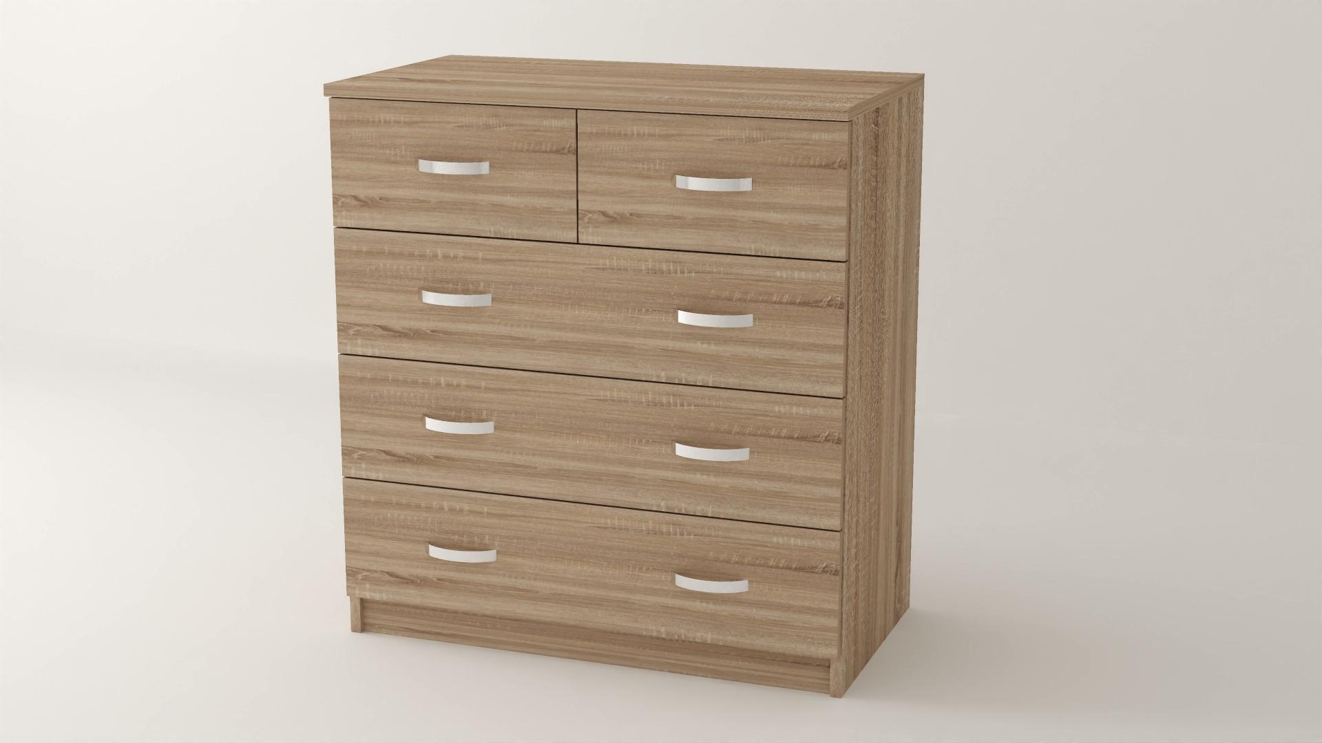 Комод Алекса ВК-33 110х50х90 см Дуб сонома (61764) - фото 1