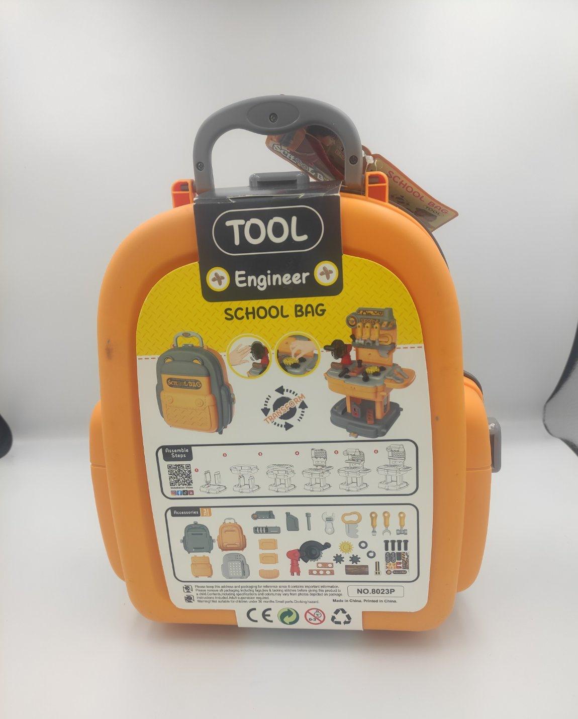 Детский игровой набор инструментов в рюкзаке для мальчика (4456) - фото 2 Детский игровой набор инструментов в рюкзаке для мальчика (4456) - фото 2