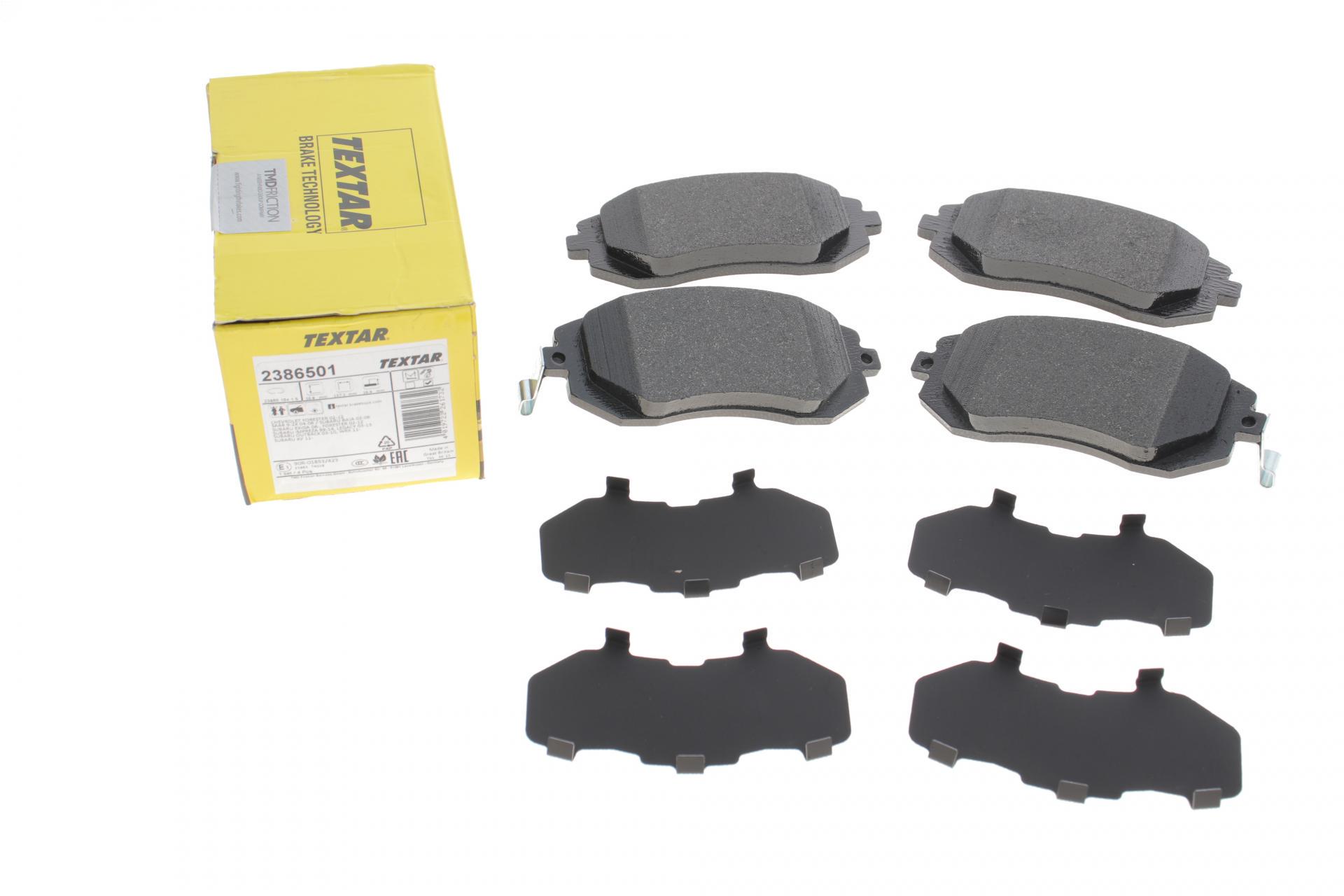 Колодки тормозные передние TEXTAR 2386501 Subaru Forester/Legacy 02-09 Tokico
