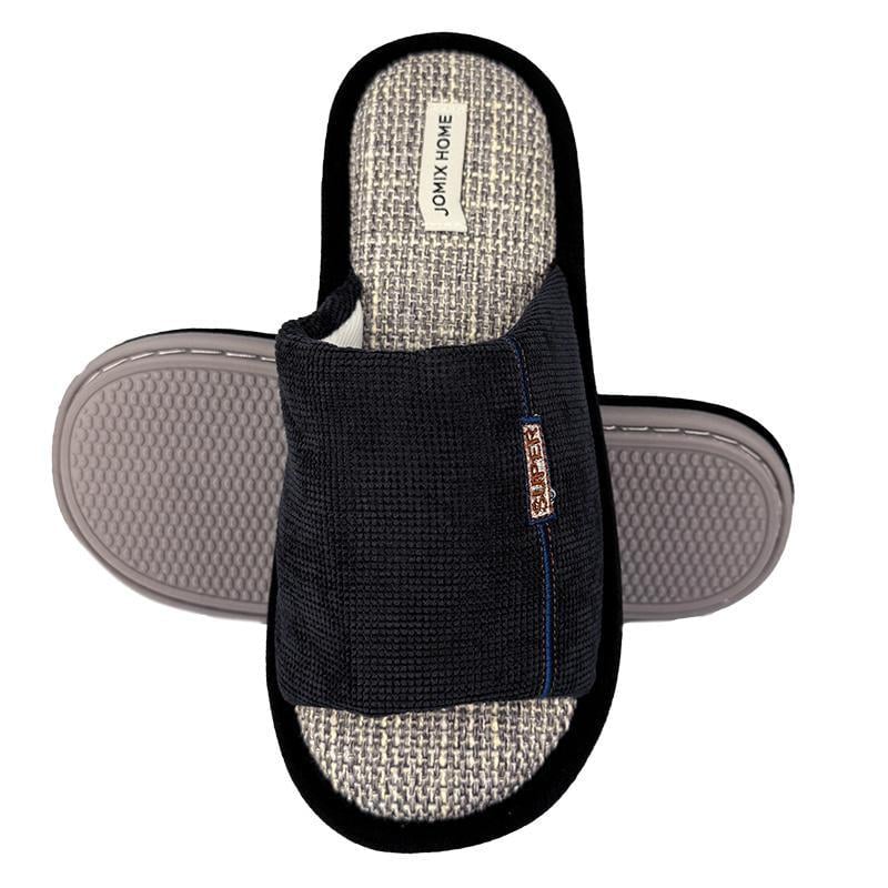 Тапочки комнатные мужские открытые 10244-1  р.  44 28,5 см Черный