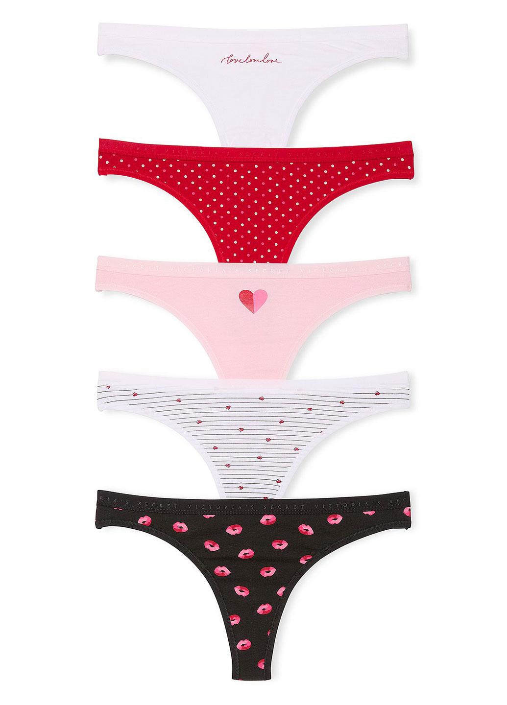 Набор трусиков Victoria's Secret XL 5шт. Разноцветный (7000R0422604QD7XL)