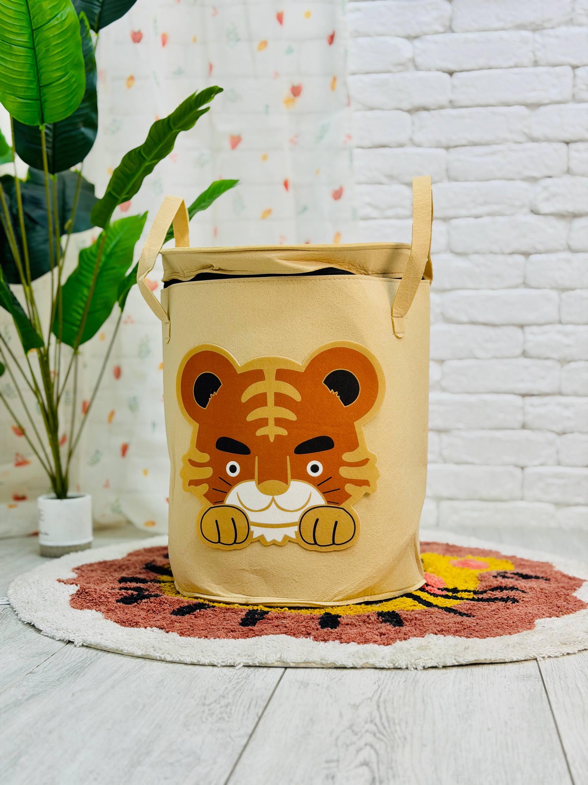 Корзина для игрушек с крышкой Бежевый (2722-2)
