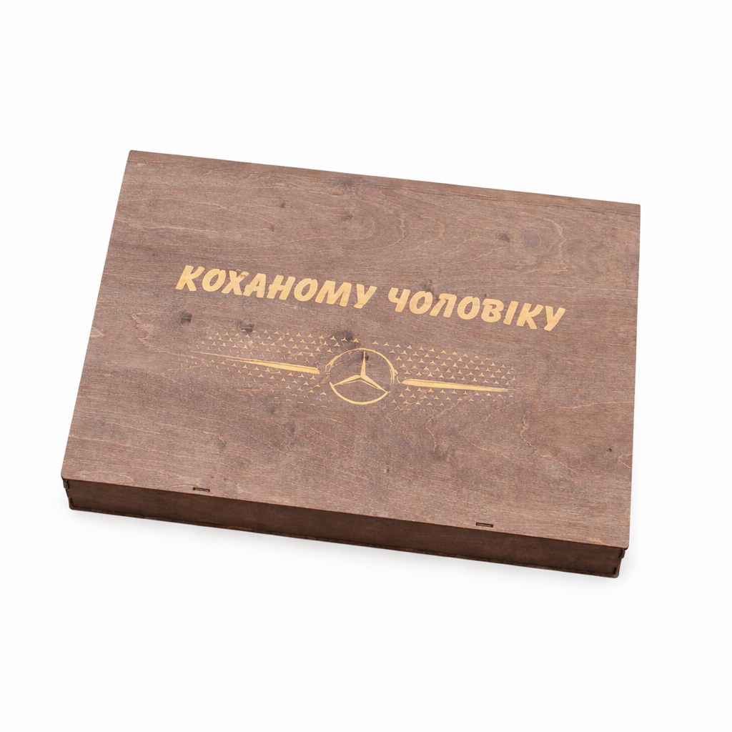 Шампуры с гравировкой и рюмки в подарочной коробке с рисунком 8/6 шт. (12598844)