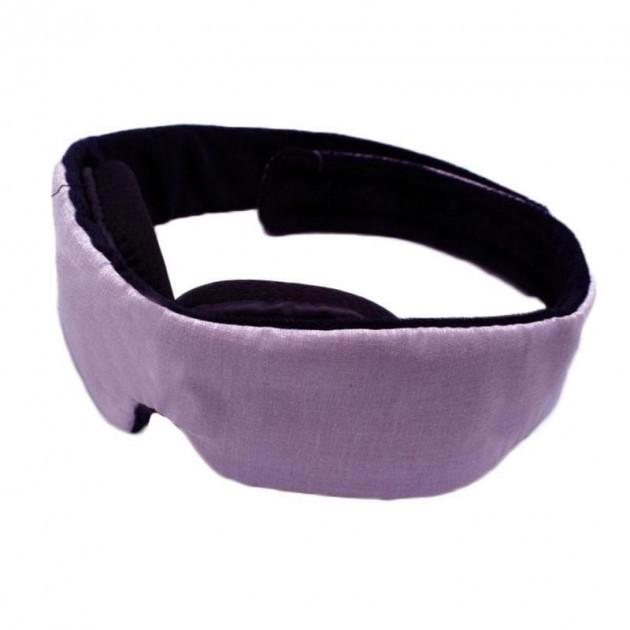 Маска для сна дышащая с чехлом Silenta 3D с регулировками Black-Purple