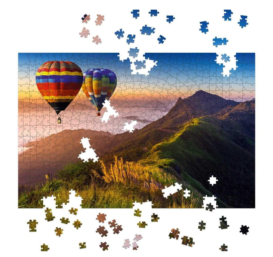 Пазл деревянный фигурный THEGRAVIX Воздушные шары XL