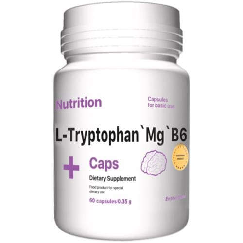 Тріптофан EntherMeal L-Tryptophan And мг B6 60 Caps