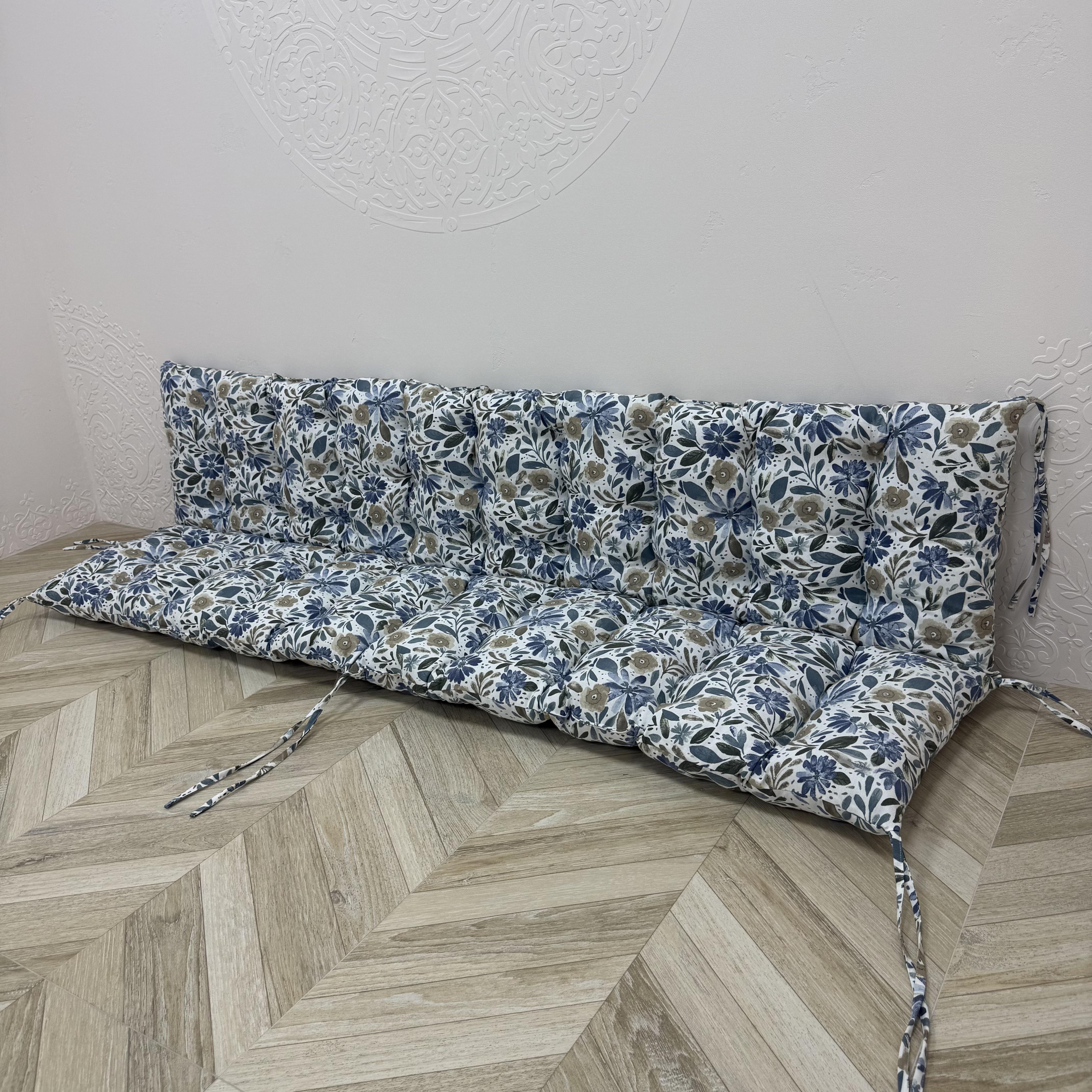 Подушка Comfort Home Herbarium на поддоны/качели/каркасы/садовая мебель панама 100х50х50 см