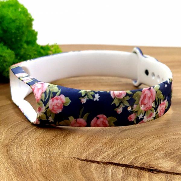 Ремешок силиконовый Mi Band 3/4 Rose Blue - фото 2