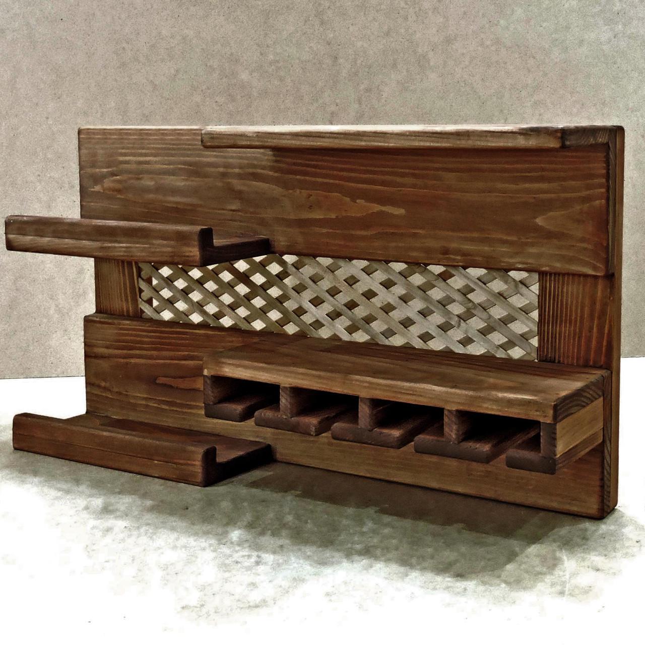 Полка для вина настенная из дерева Тояма Макоре (ПНК-001226)