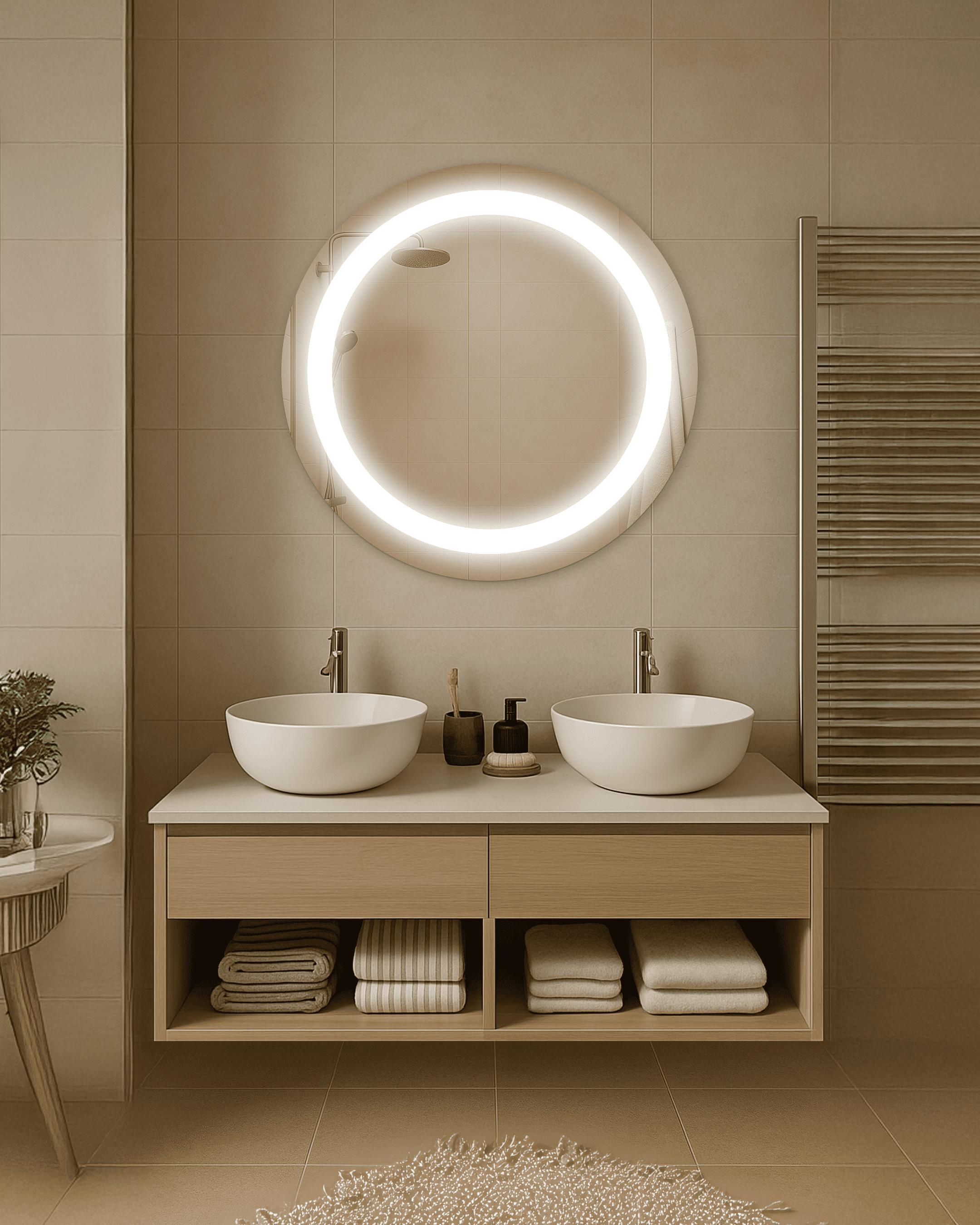 Зеркало с LED подсветкой Эклипс круглое 600 мм (ECLIPSE 1-600)