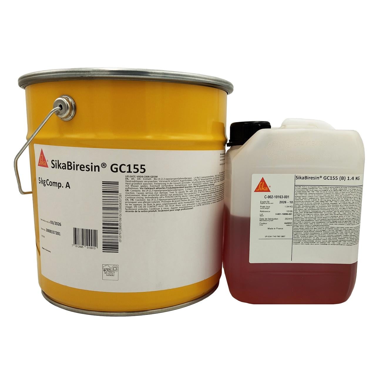Гелькоут эпоксидный комплект для форм и ламината Sika Biresin GC155 термостойкий 11,4 кг Черный
