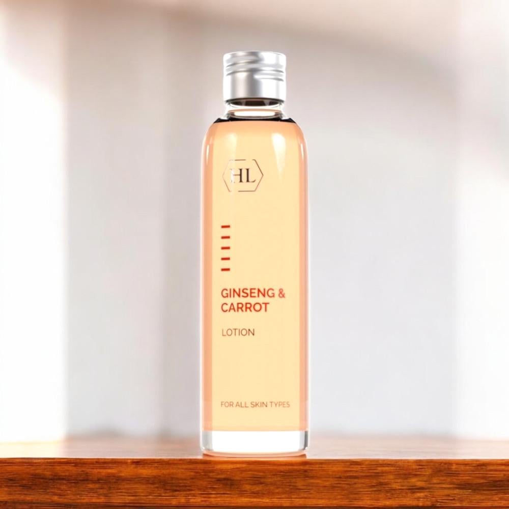 Лосьйон зволожуючий з екстрактом женьшеню та морквяною олією Holy Land Cosmetics Ginseng & Carrot Lotion 150 мл (2375839651)