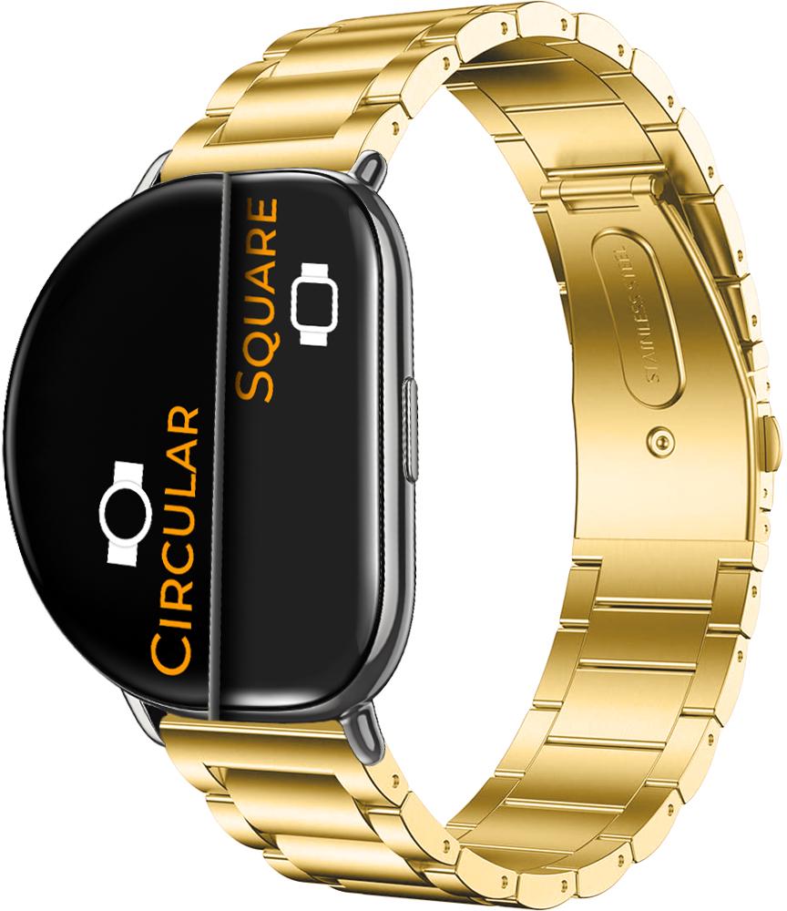 Браслет металлический Shape для ZEPP E Square/Circular Gold (26337-2A)