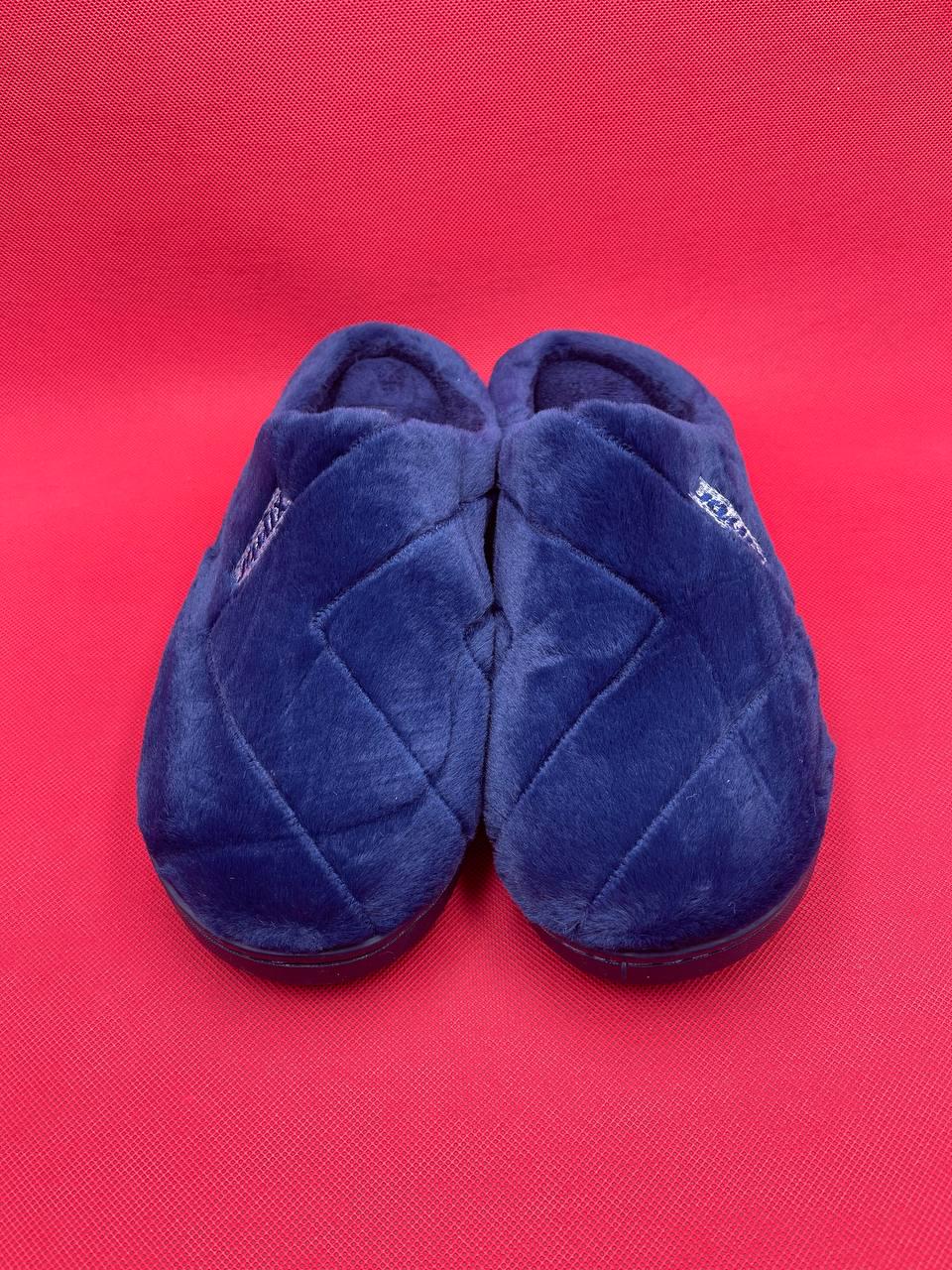 Домашние тапочки мужские TvoePolo темно-синие 45