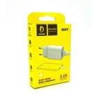 Мережевий зарядний пристрій Denmen DC01T з USB-кабелем Type-C 1USB/2,4A Білий (1858271423) - фото 2 Мережевий зарядний пристрій Denmen DC01T з USB-кабелем Type-C 1USB/2,4A Білий (1858271423) - фото 2