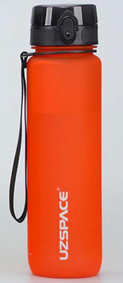Бутылка для воды UZSPACE 3038 1000 мл, красная Бутылка для воды UZSPACE 3038 1000 мл, красная