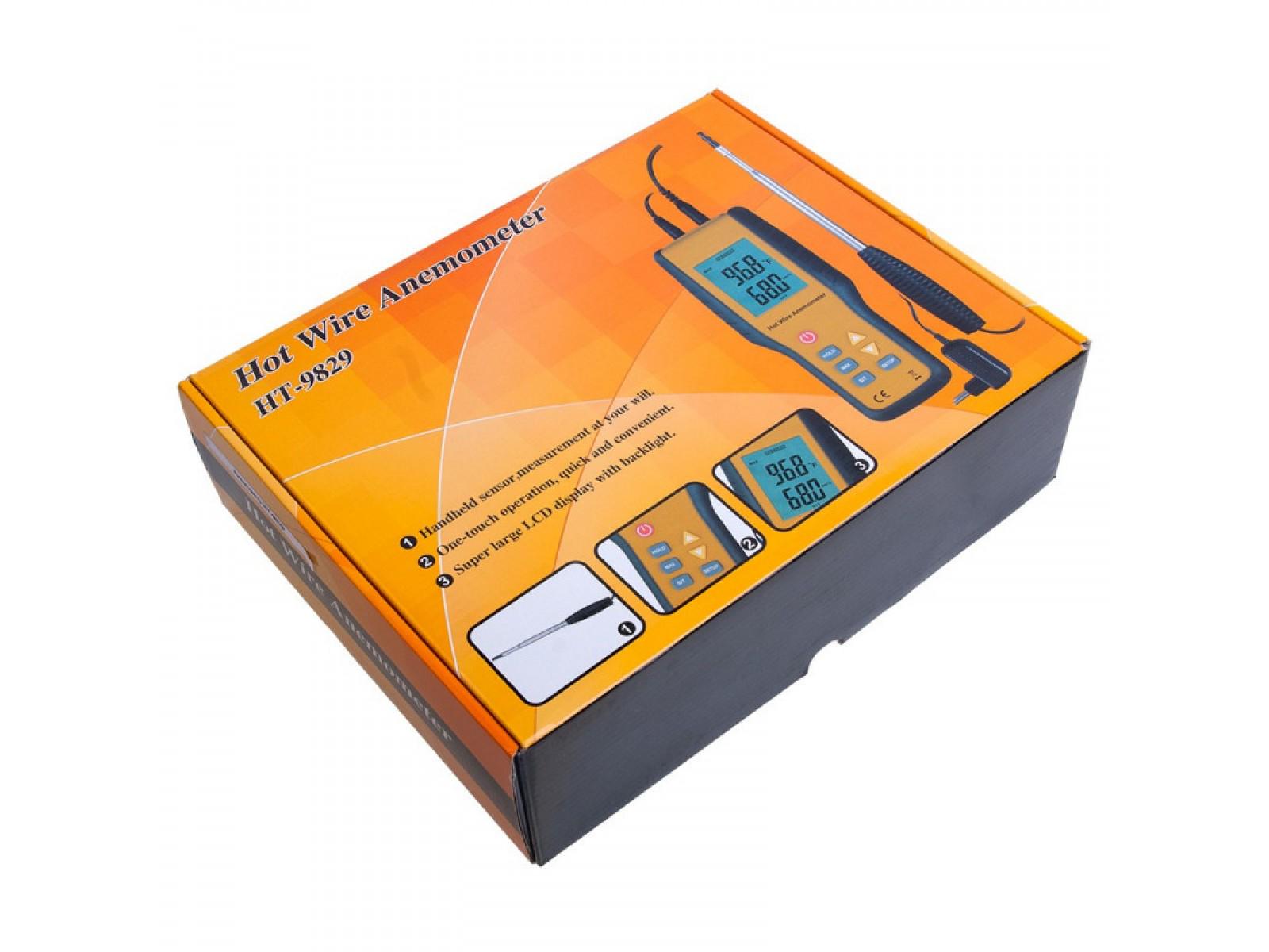 Анемометр Xintest HT-9829 с телескопическим зондом - фото 2