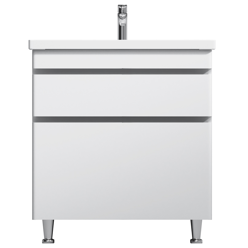 Тумба с умывальником напольная AM.PM HIT M93A-FSX0752-WC0752WG38 76x85x43 см Белый (157326)