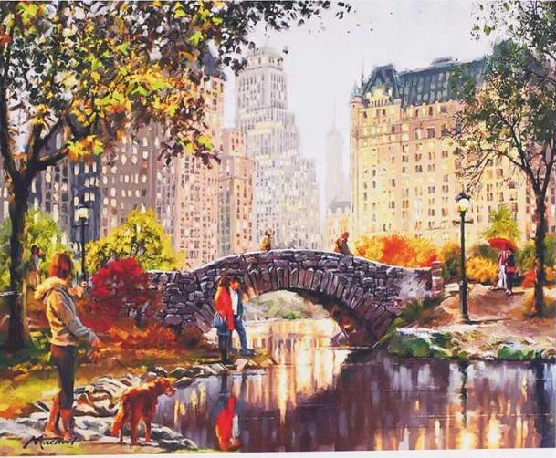 Алмазная мозаика TK Group Осенний пейзаж 40х30 см (GB74412)