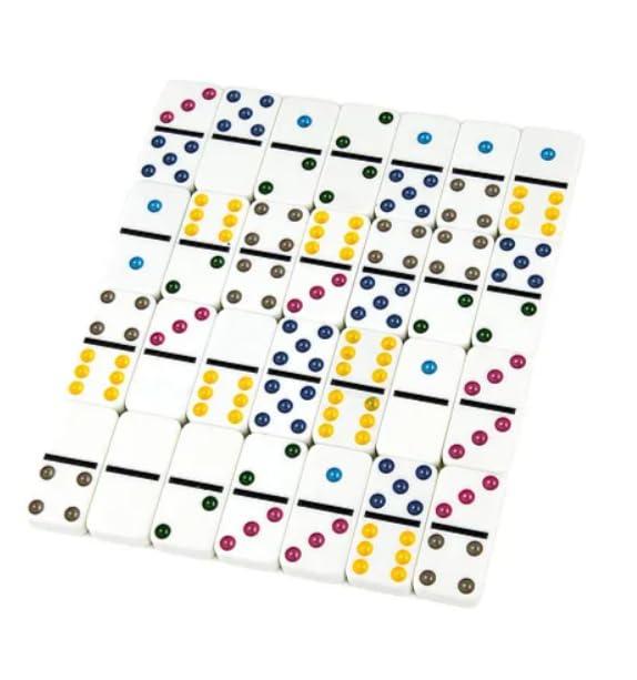 Гра настільна Доміно Dominoes Set 6 color dot Wave у жерстяному боксі (25776280) - фото 4 Гра настільна Доміно Dominoes Set 6 color dot Wave у жерстяному боксі (25776280) - фото 4
