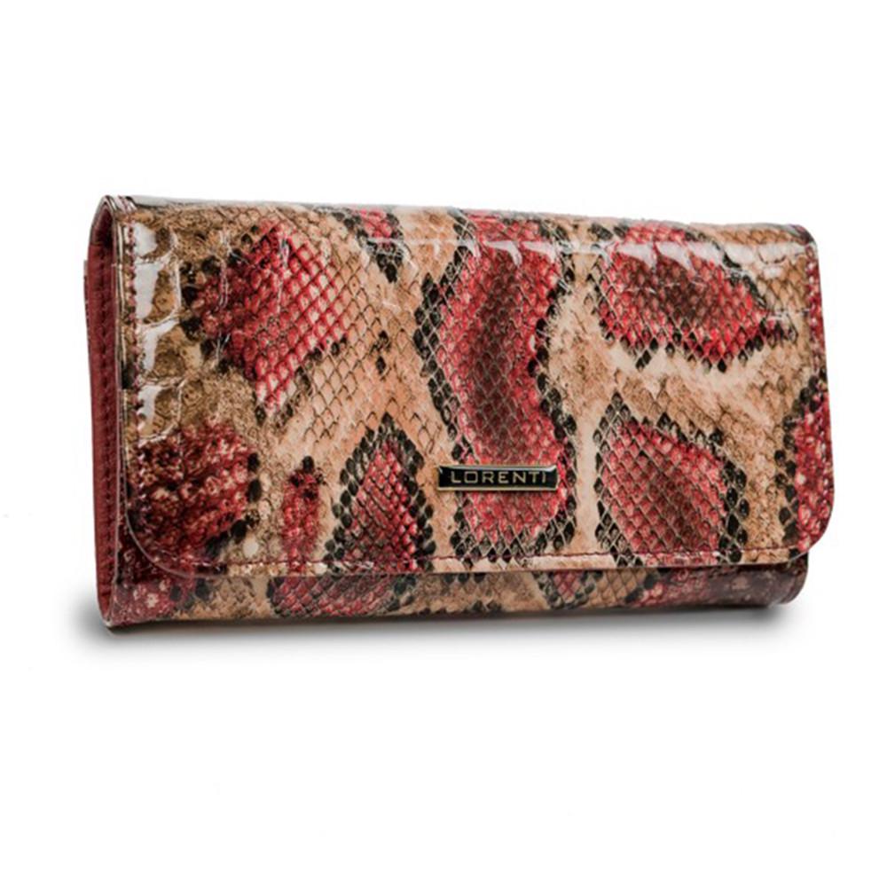 Кошелек женский кожаный Lorenti 76110-DR-RFID под рептилию