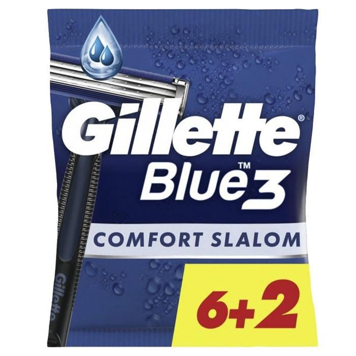 Станки для бритья Gillette Blue 3 Comfort Slalom 6+2 шт. (1854576671)