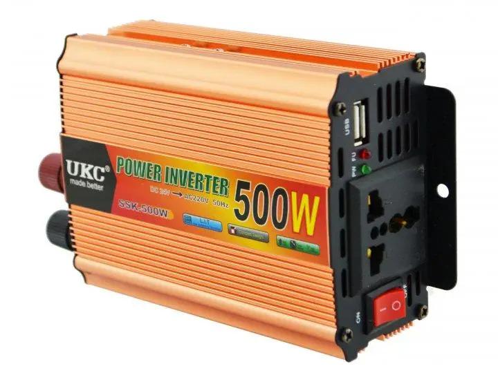 Преобразователь тока автомобильный UKC-500W 24V DC/AC 24 В-220 В (7d88b9fa)