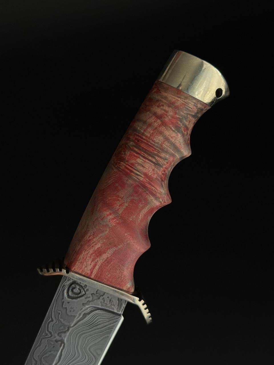 Нож ручной работы сталь дамаск Gorillas BBQ KN201 - фото 6