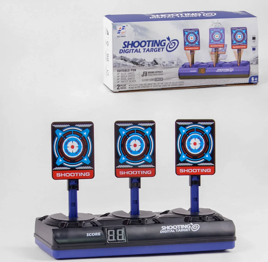 Мишень музыкальная 789-648 табло со счетом/подсветка/на батарейках/в коробке - фото 2