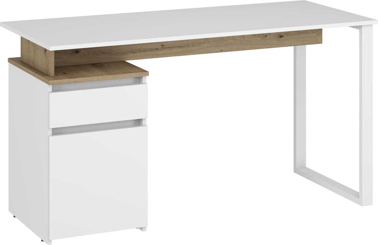 Стол компьютерный/письменный Win Мебель Манчестер Дуб Артизан/Нимфея Альба (27919291) - фото 2 Стол компьютерный/письменный Win Мебель Манчестер Дуб Артизан/Нимфея Альба (27919291) - фото 2