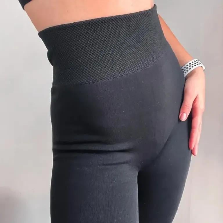 Лосини жіночі утеплені на широкій резинці One Size Чорний (234571332_285) - фото 8