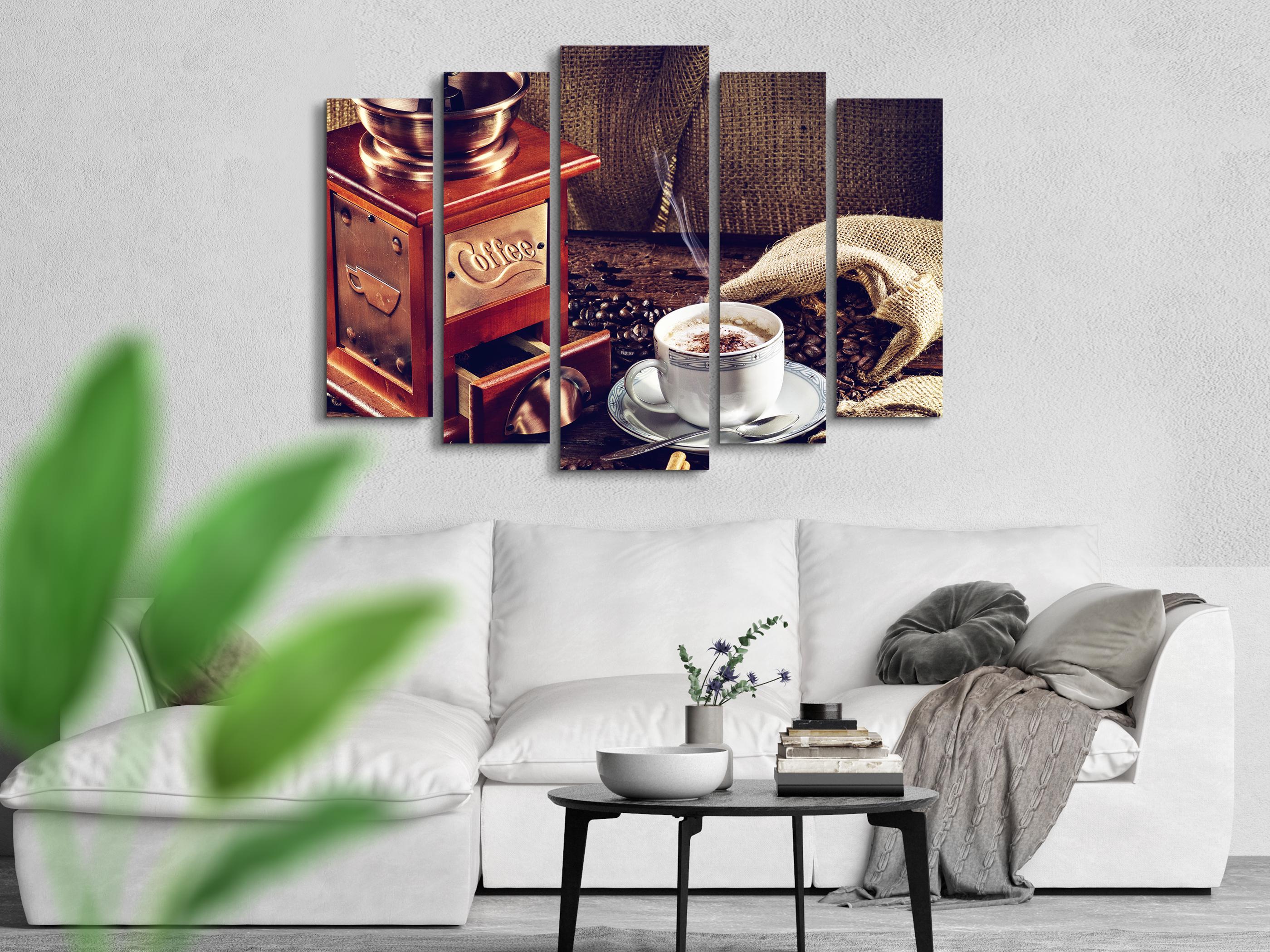 Картина модульная Аромат кофе 110х160 см (Art-287_5) - фото 2 Картина модульная Аромат кофе 110х160 см (Art-287_5) - фото 2