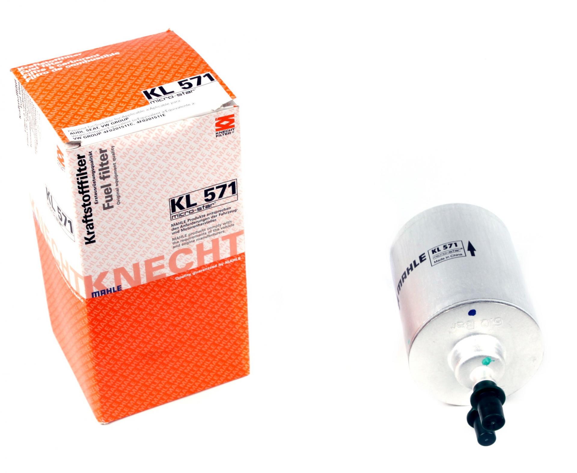 Фильтр топливный KNECHT для Audi A4/A6/A8 1,8TSI-5,2FSI 04- (KL 571)
