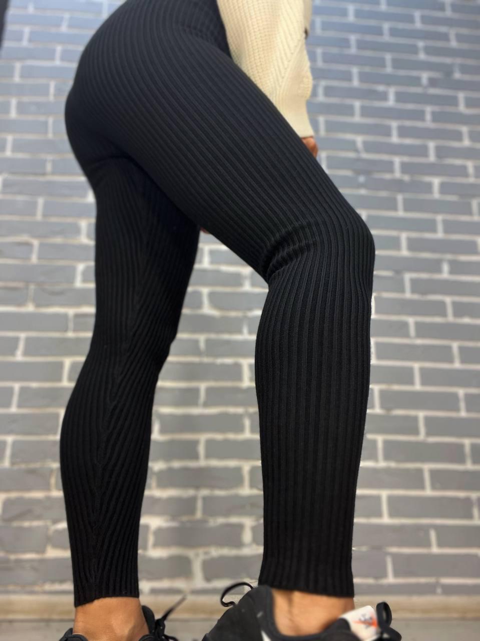 Лосини жіночі U 6157 рубчик теплі в'язка OS Чорний (2998) - фото 6 Лосини жіночі U 6157 рубчик теплі в'язка OS Чорний (2998) - фото 6