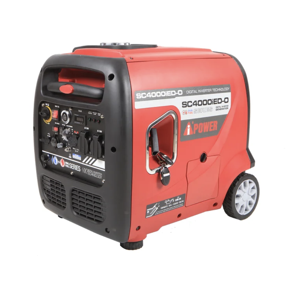 Генератор инверторный газобензиновый IPOWER SC4000iED-O 3,5 кВт 3,8 кВт с электростартером (ГБ05-089-)